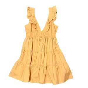 Muted Orange ruffle Abercrombie Dress!